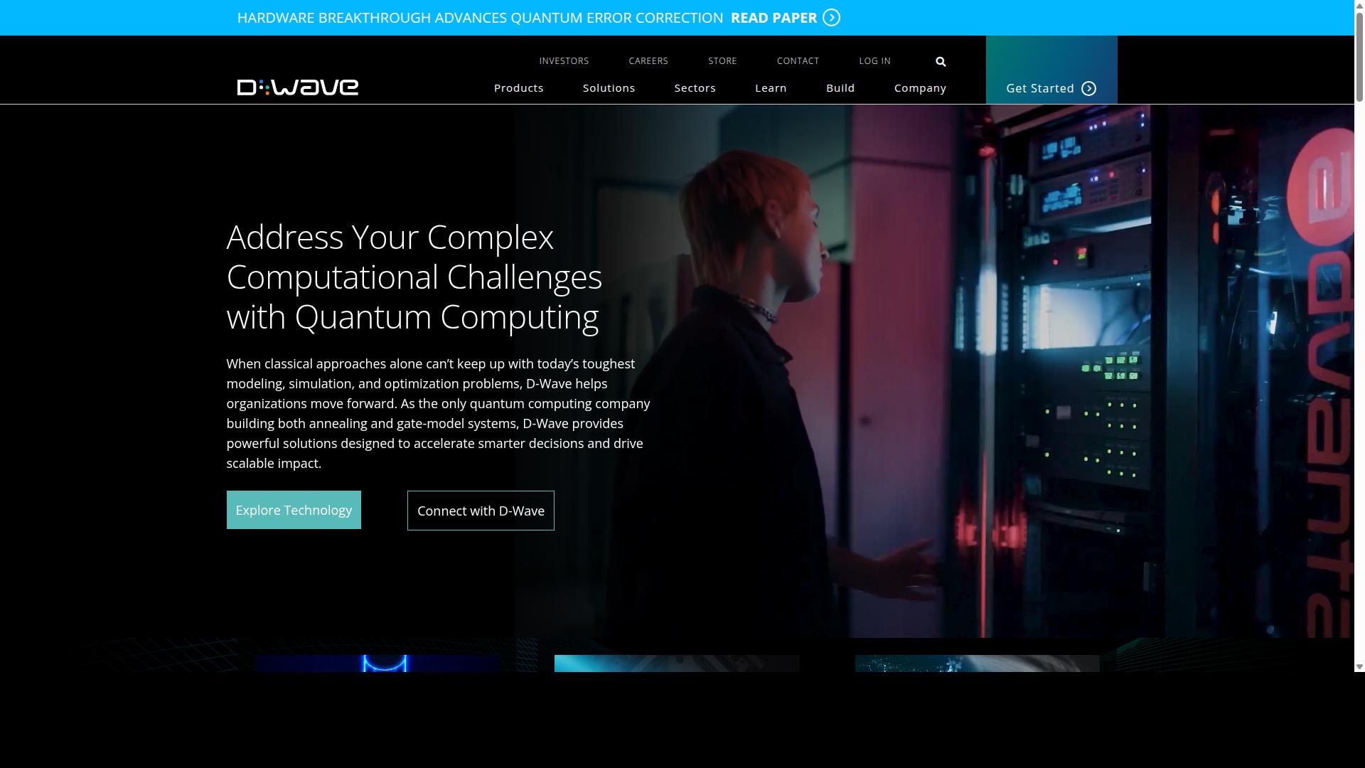 D-Wave Quantum Inc. (QBTS) website