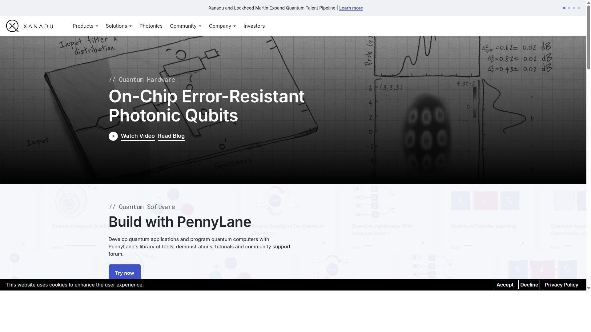 Xanadu Quantum website